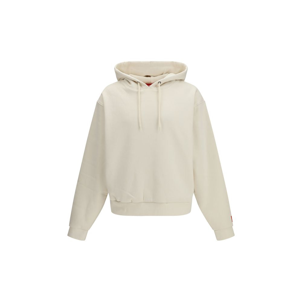 The North Face Red Box White Hoodie SS26 Regular Fit Cotton Blend Sweatshirt