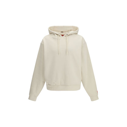 The North Face Red Box White Hoodie SS26 Regular Fit Cotton Blend Sweatshirt
