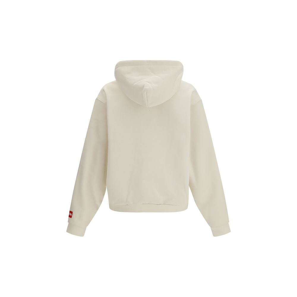 The North Face Red Box White Hoodie SS26 Regular Fit Cotton Blend Sweatshirt