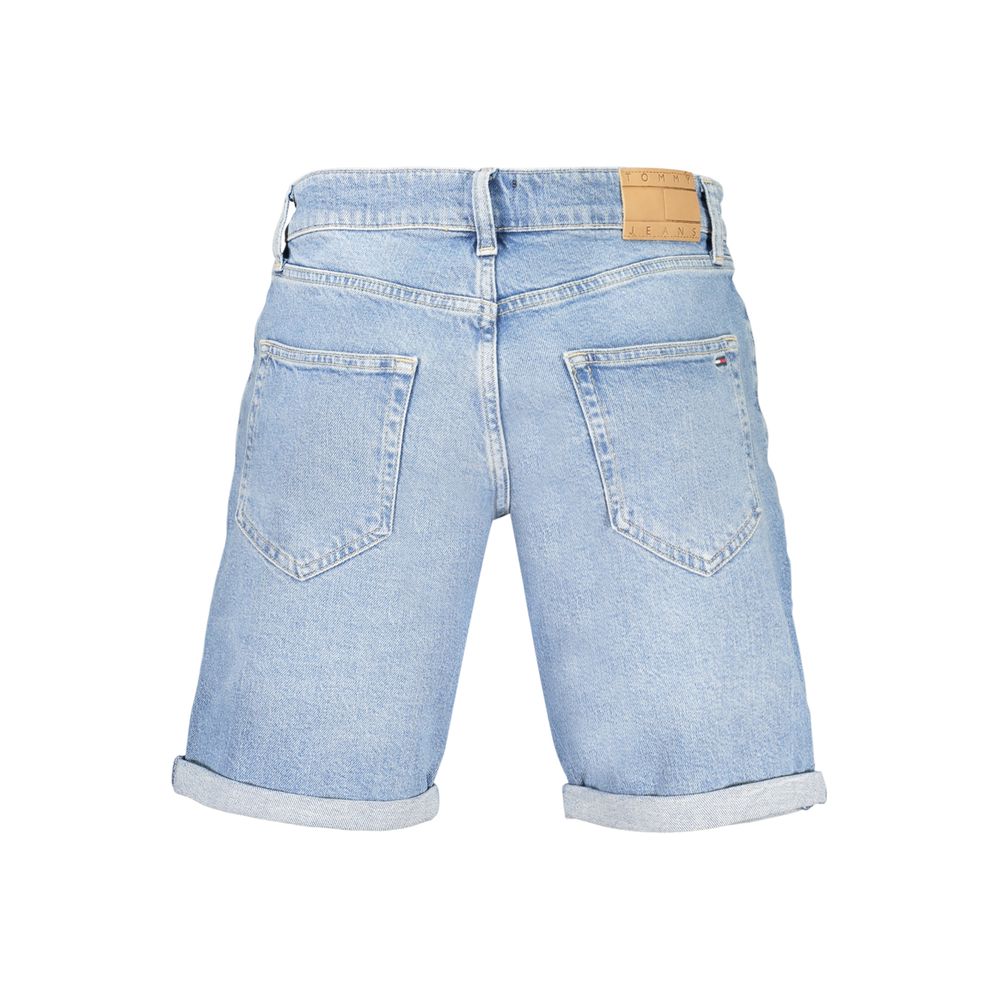 Tommy Hilfiger Azzurro Scanton Denim Shorts Light Blue Stretch Cotton Men's Summer Shorts