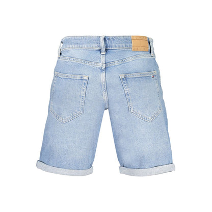 Tommy Hilfiger Azzurro Scanton Denim Shorts Light Blue Stretch Cotton Men's Summer Shorts