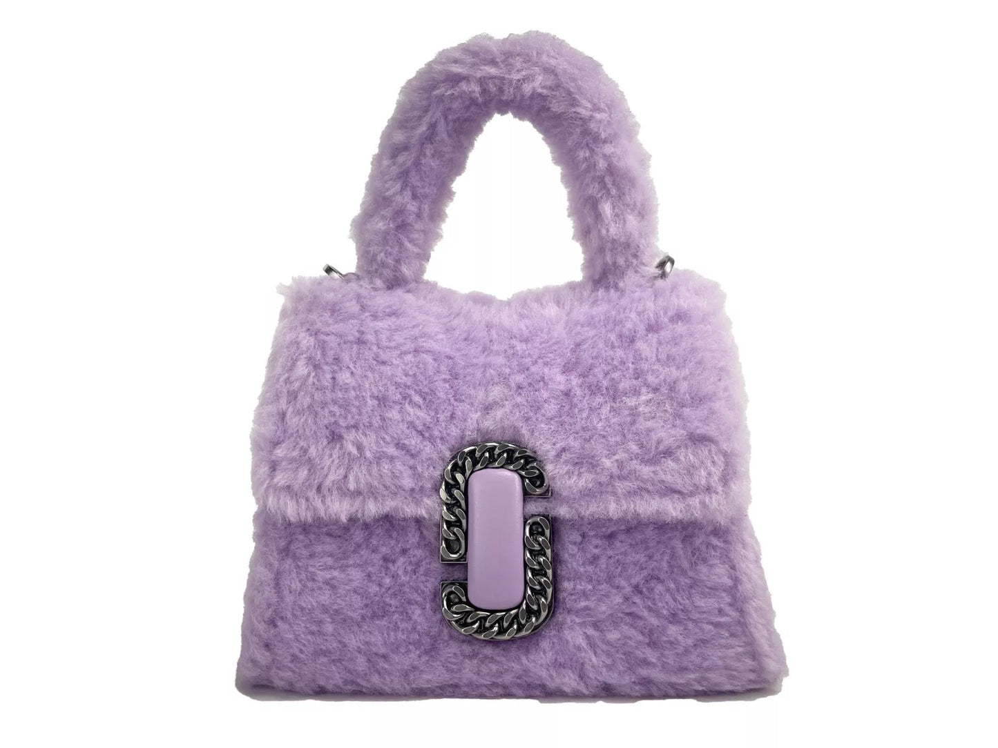 Marc Jacobs The St Marc Mini Top Handle Satchel Crossbody Bag Lilac Designer Handbag