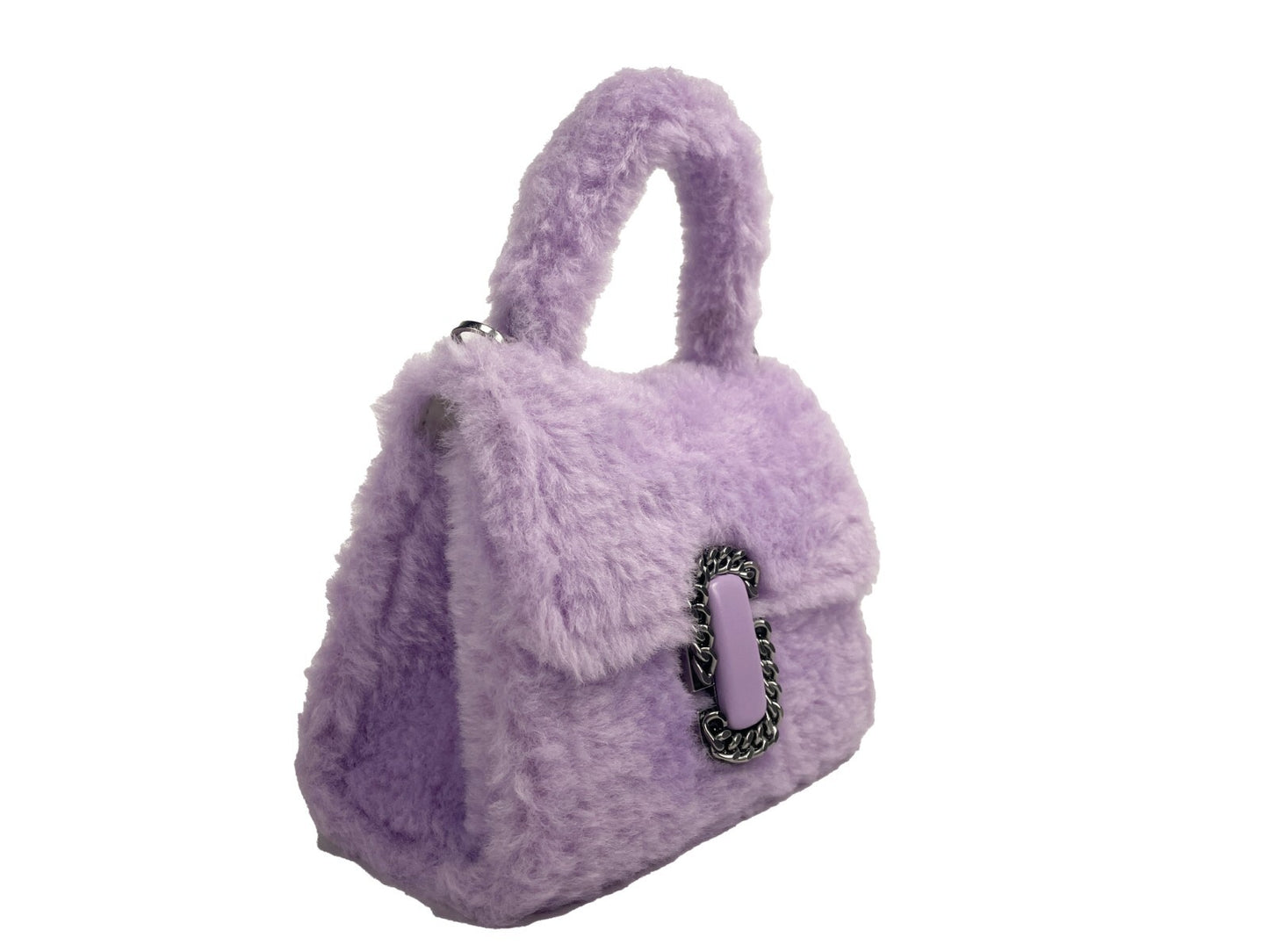 Marc Jacobs The St Marc Mini Top Handle Satchel Crossbody Bag Lilac Designer Handbag