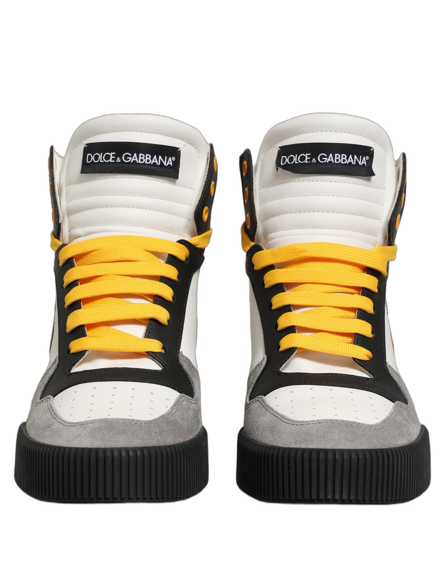 Dolce & Gabbana Multicolor High Top Sneakers – Luxury Italian Leather Designer Shoes