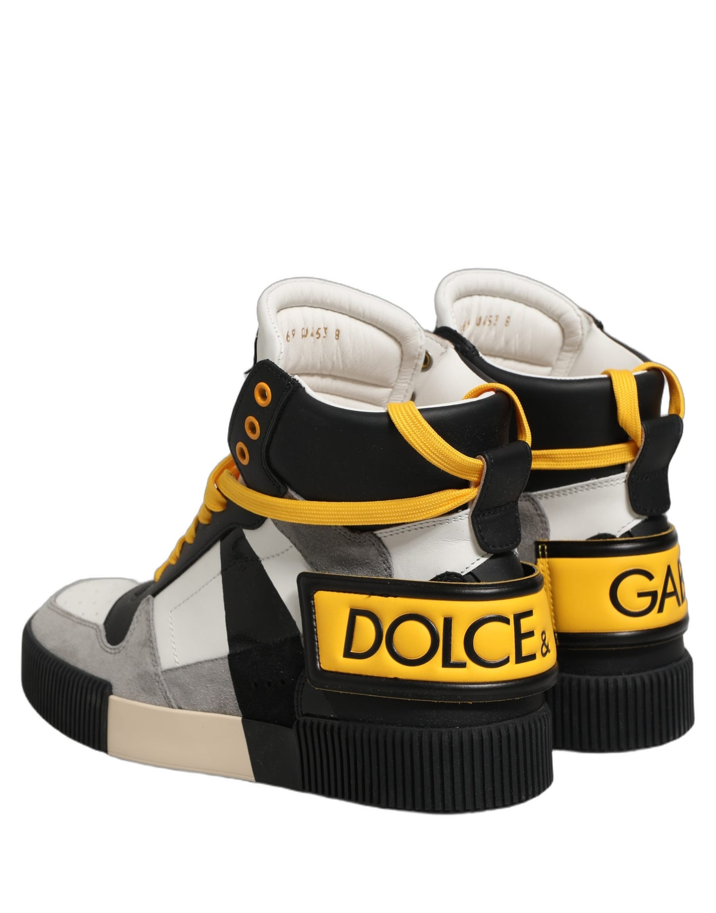 Dolce & Gabbana Multicolor High Top Sneakers – Luxury Italian Leather Designer Shoes
