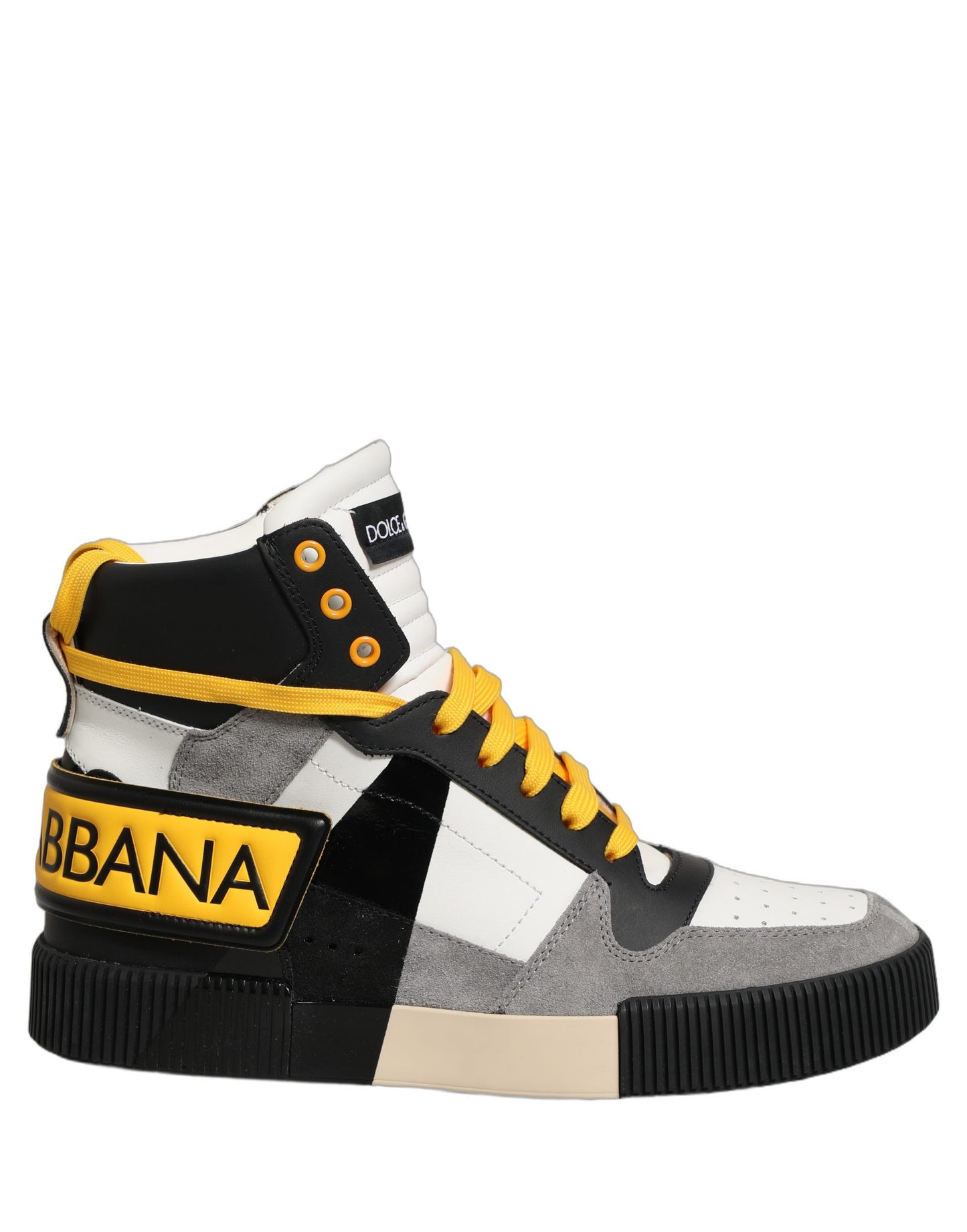 Dolce & Gabbana Multicolor High Top Sneakers – Luxury Italian Leather Designer Shoes