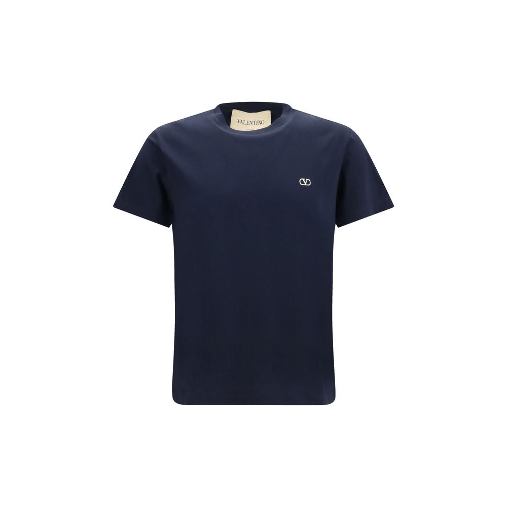 Valentino Blue VLogo Cotton T-Shirt AW26 | Luxury Designer Men's Tee | Kloset97