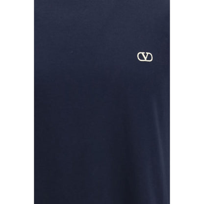 Valentino Blue VLogo Cotton T-Shirt AW26 | Luxury Designer Men's Tee | Kloset97