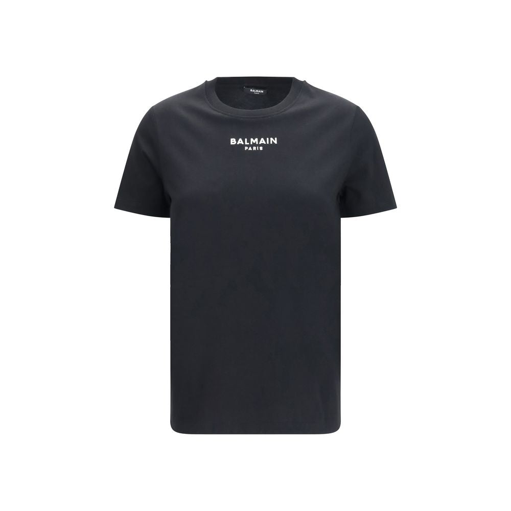 Balmain Black Cotton Logo T-Shirt Men’s Designer Luxury Tee Regular Fit AW26