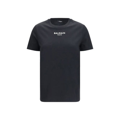 Balmain Black Cotton Logo T-Shirt Men’s Designer Luxury Tee Regular Fit AW26