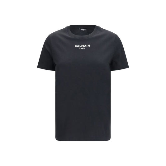 Balmain Black Cotton Logo T-Shirt Men’s Designer Luxury Tee Regular Fit AW26