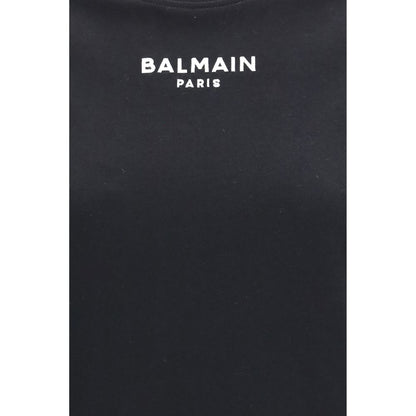 Balmain Black Cotton Logo T-Shirt Men’s Designer Luxury Tee Regular Fit AW26