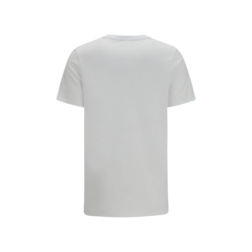Balmain White Cotton Logo T-Shirt Regular Fit Designer Tee Mens Luxury Fashion