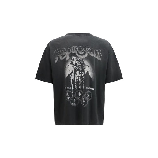 Represent Gray Cotton T-Shirt