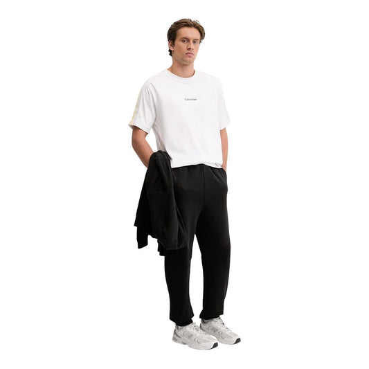 Calvin Klein Sport White Cotton T-Shirt Regular Fit Crew Neck SS26