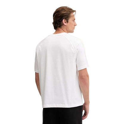 Calvin Klein Sport White Cotton T-Shirt Regular Fit Crew Neck SS26