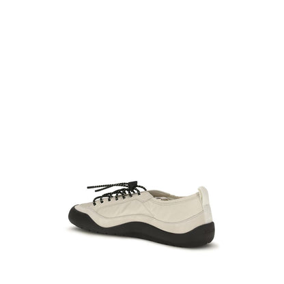 Prada Beige Fabric Athletic Sneakers Men’s Luxury Designer Trainers SS26 Rubber Sole