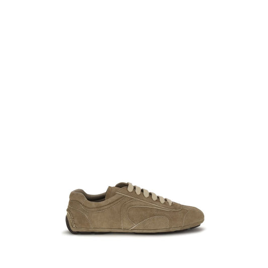 Prada Monte Carlo Re-Edition 2005 Brown Calf Leather Athletic Sneakers