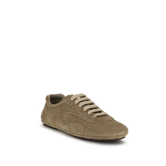 Prada Monte Carlo Re-Edition 2005 Brown Calf Leather Athletic Sneakers