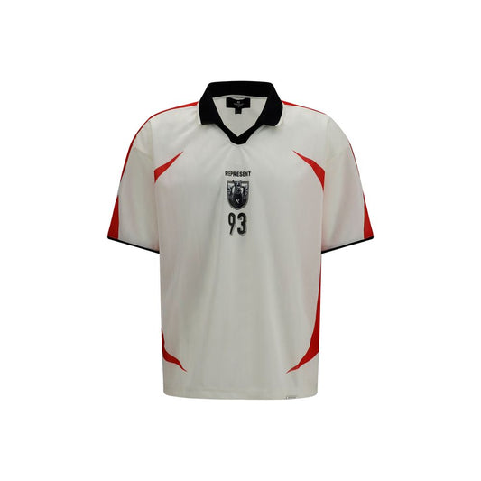 Represent Spike Football Oversized T-Shirt White AW26 Men's Designer Streetwear