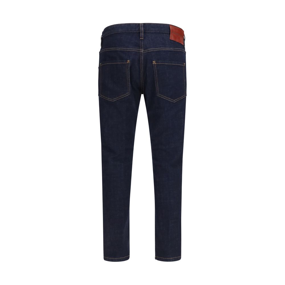 Dsquared² Blue Cotton Slim Fit Jeans – Premium Designer Denim