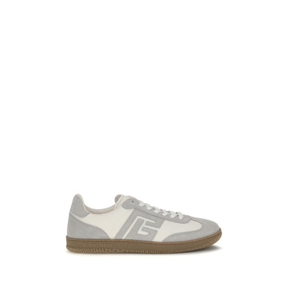 Balmain Swan White Calf Leather PB Logo Sneakers Men's Luxury Designer Trainers AW26