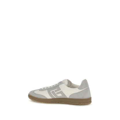 Balmain Swan White Calf Leather PB Logo Sneakers Men's Luxury Designer Trainers AW26