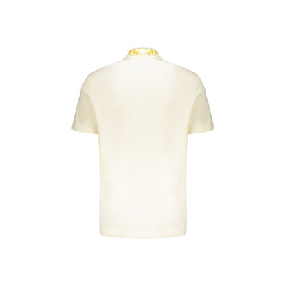 Versace Bicolor Cotton Polo Shirt for Men with Medusa Patch | Kloset97