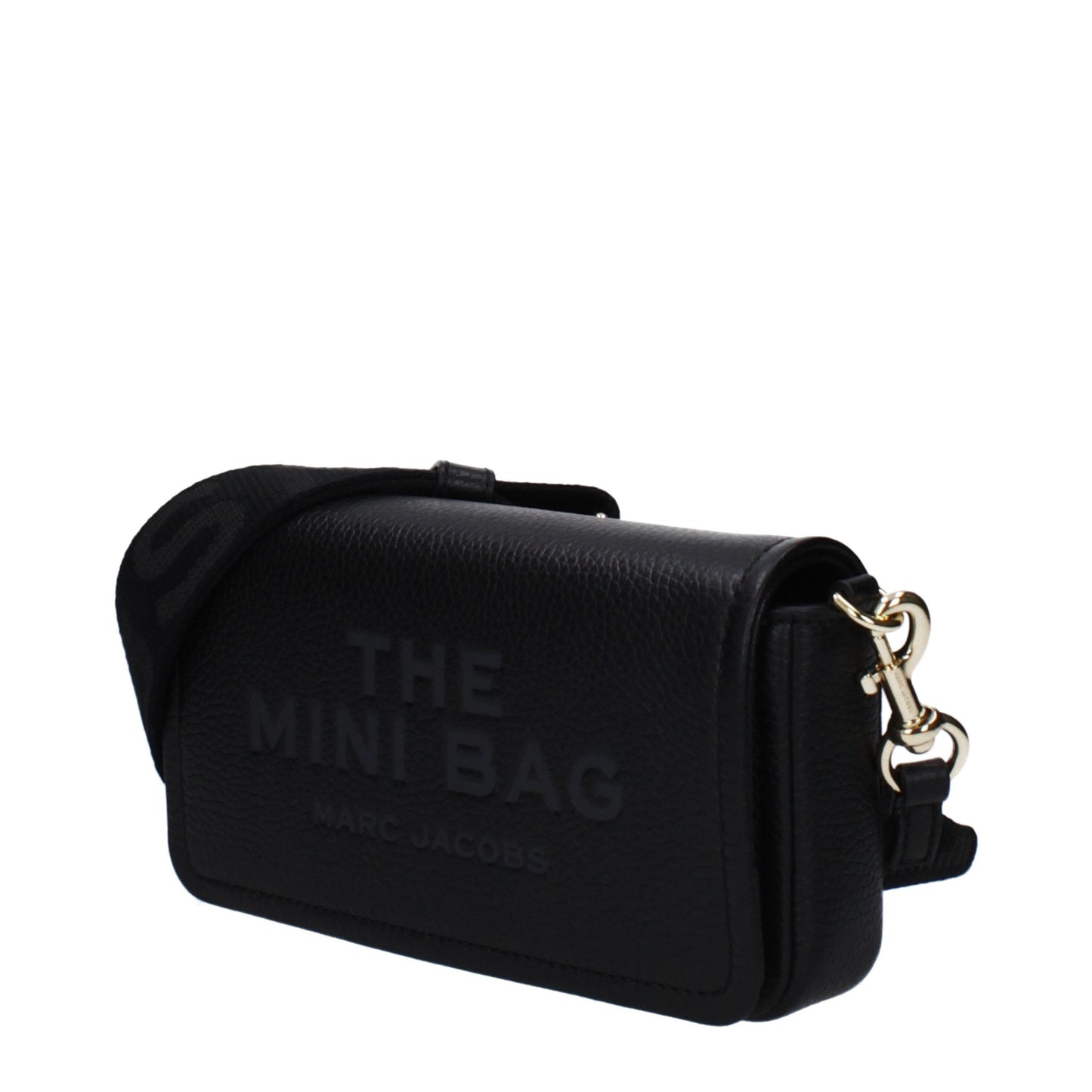 Marc Jacobs Black Leather Crossbody Bag | Mini Designer Shoulder Bag