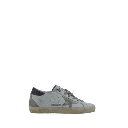 Golden Goose Super-Star White Goatskin Leather Sneakers | Luxury Designer Trainers | Kloset97