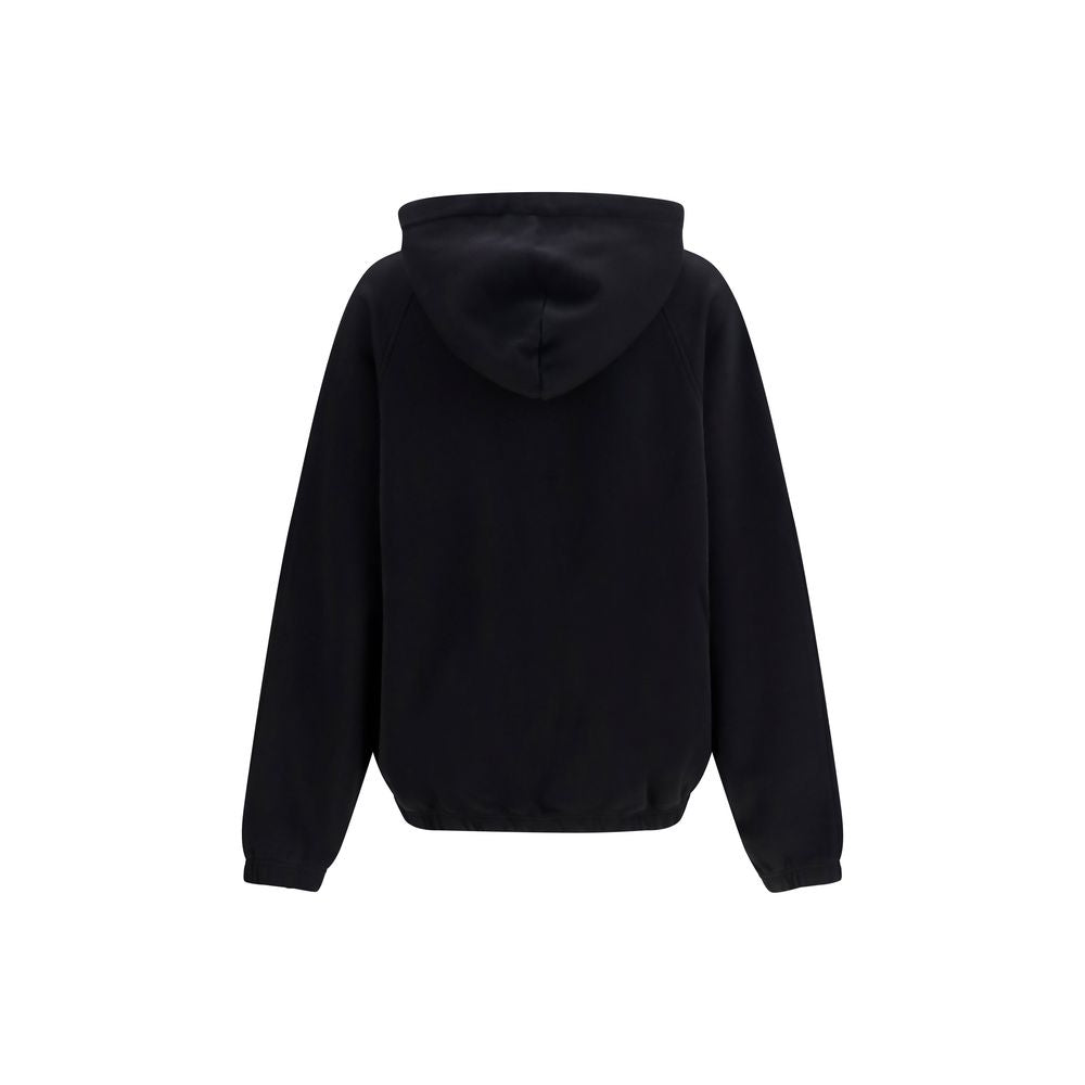 Palm Angels Black Cotton Vintage Box Logo Hoodie | Men's Designer Sweatshirt | Kloset97