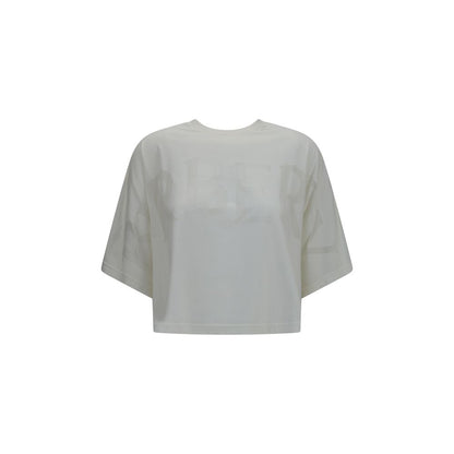 Burberry White Logo Cotton T-Shirt Men's Designer Oversized Luxury Tee AW26