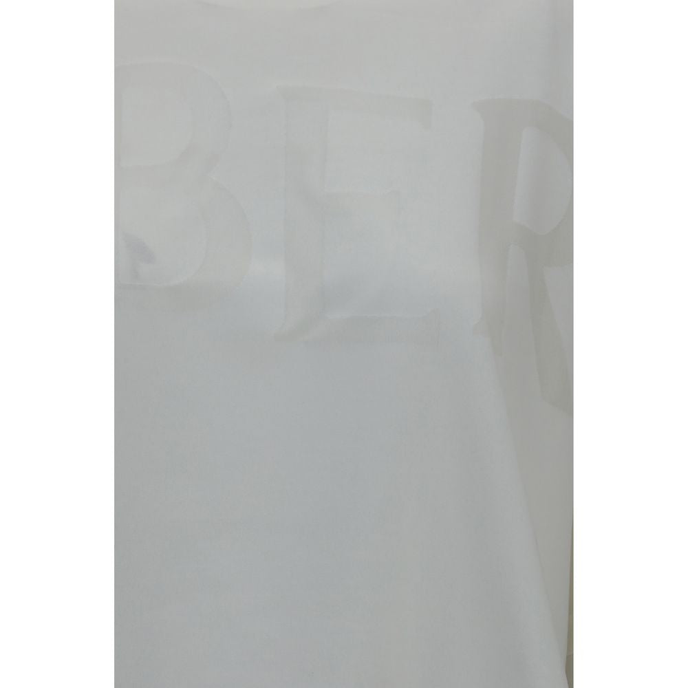 Burberry White Logo Cotton T-Shirt Men's Designer Oversized Luxury Tee AW26