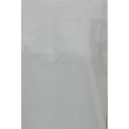 Burberry White Logo Cotton T-Shirt Men's Designer Oversized Luxury Tee AW26