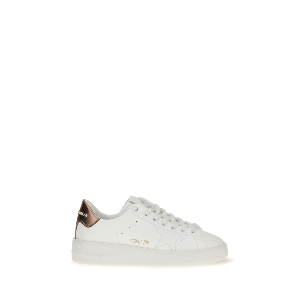 Golden Goose Pure Star White Calf Leather Sneakers | Luxury Designer Trainers | Kloset97 UK