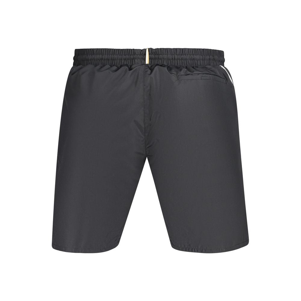 Hugo Boss Nero Black Swim Shorts Men's Polyester Designer Beach Shorts with Logo