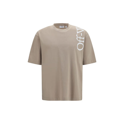 Off-White Beige Vertical Bookish Skate T-Shirt AW26 | Premium Cotton Designer Tee Meta Title