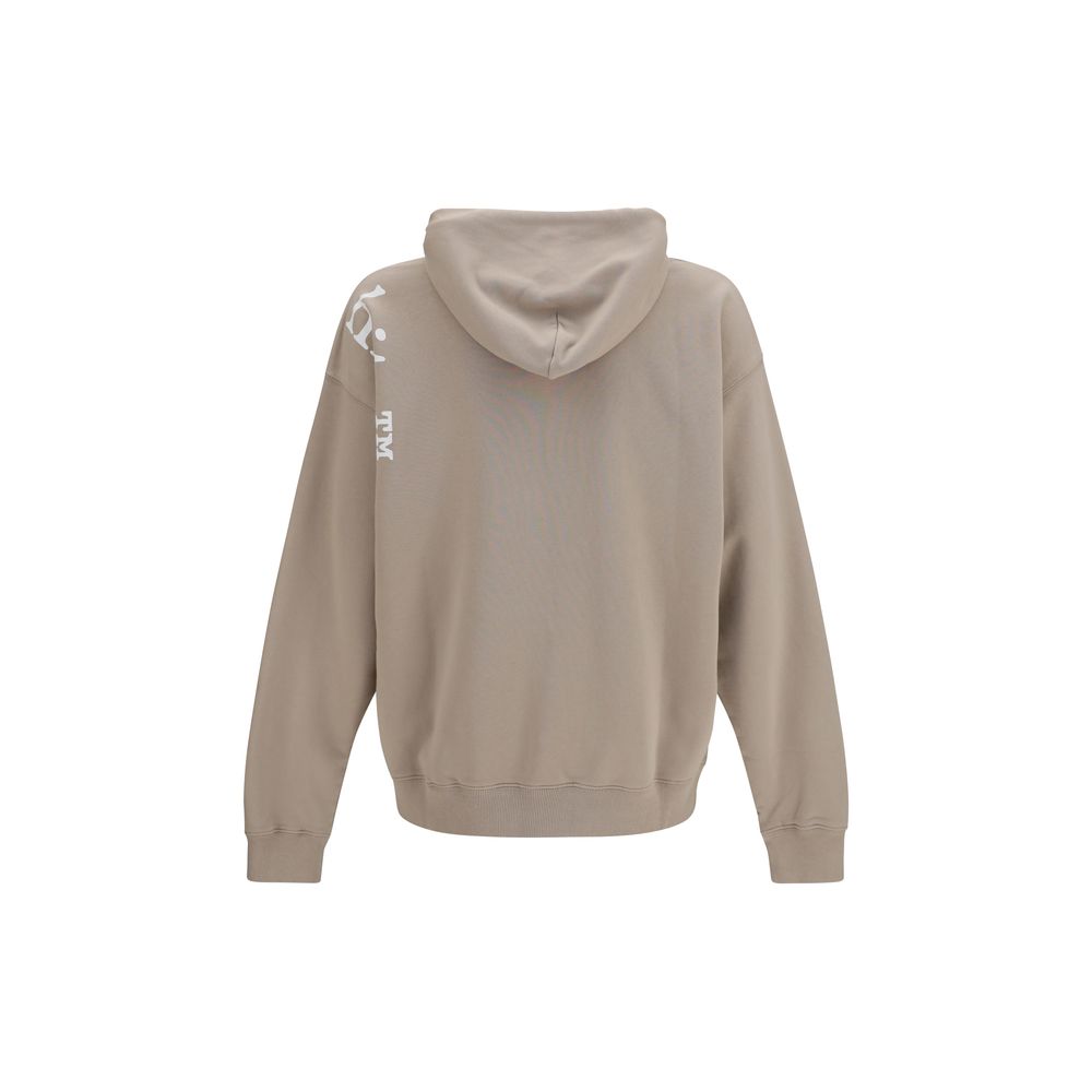 Off-White Beige Vertical Bookish Skate Hoodie AW26 | Men's Designer Cotton Sweatshirt
