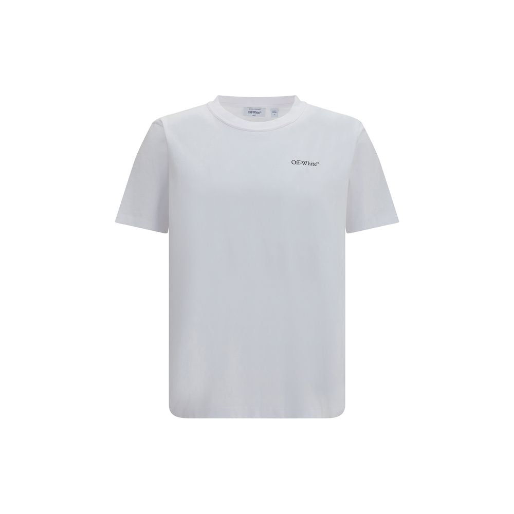 Off-White Small Bookish White Cotton T-Shirt AW26 Regular Fit Designer Tee Meta Title (60 characters max)