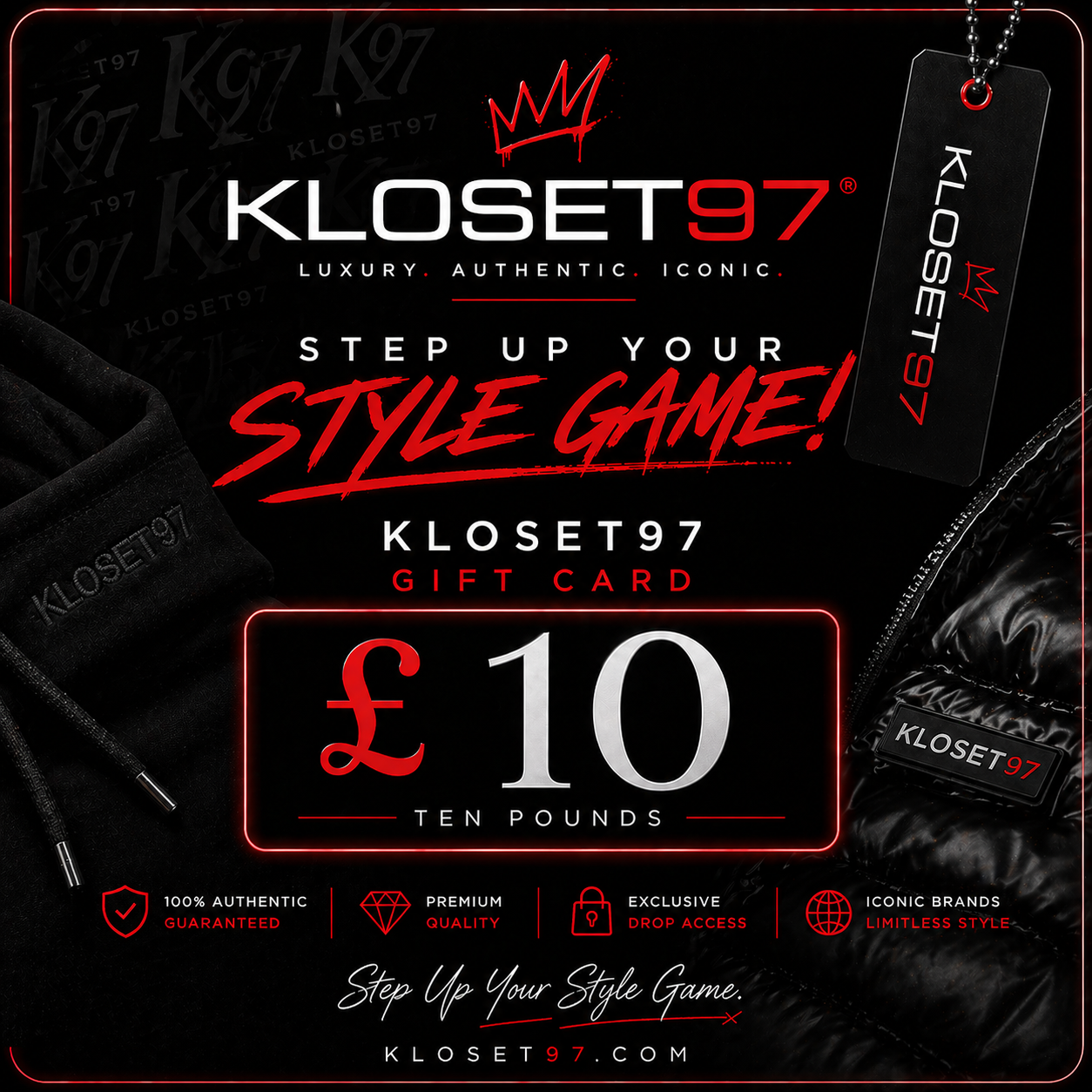 Kloset97 Gift Card | The Perfect Luxury Fashion Gift