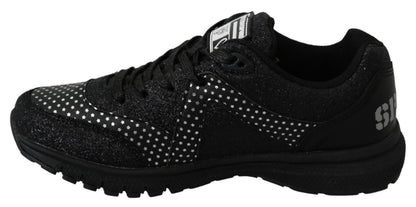 Philipp Plein Sport Jasmines Black Leather Sneakers – Luxury Designer Running Shoes