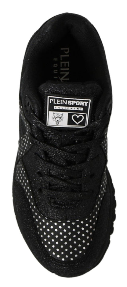 Philipp Plein Sport Jasmines Black Leather Sneakers – Luxury Designer Running Shoes