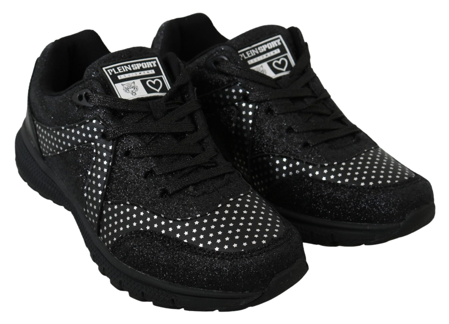 Philipp Plein Sport Jasmines Black Leather Sneakers – Luxury Designer Running Shoes