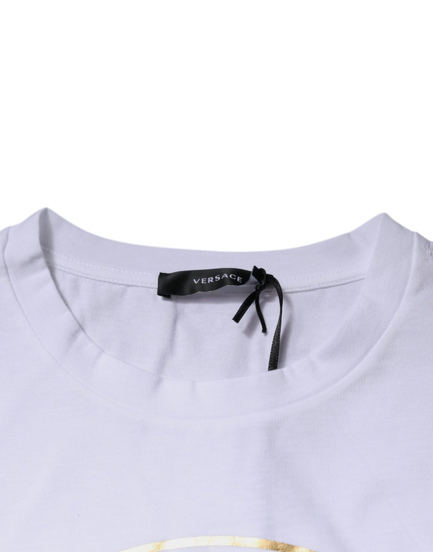 Versace Medusa Print White Cotton T-Shirt – Made in Italy Luxury Designer Tee