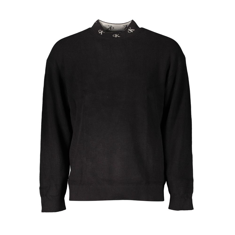 Calvin Klein Nero Cotton Sweater Black Men’s Crew Neck Designer Jumper