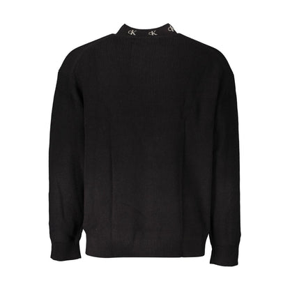 Calvin Klein Nero Cotton Sweater Black Men’s Crew Neck Designer Jumper