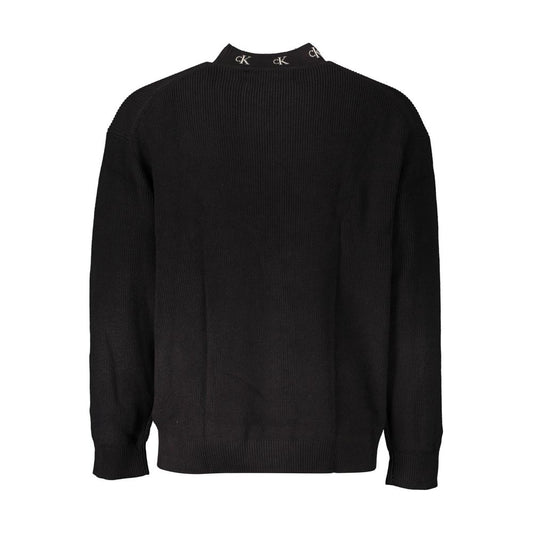 Calvin Klein Nero Cotton Sweater Black Men’s Crew Neck Designer Jumper