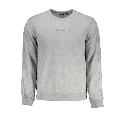 Calvin Klein Grey Sports Sweatshirt Men's Crew Neck Gym Activewear Top