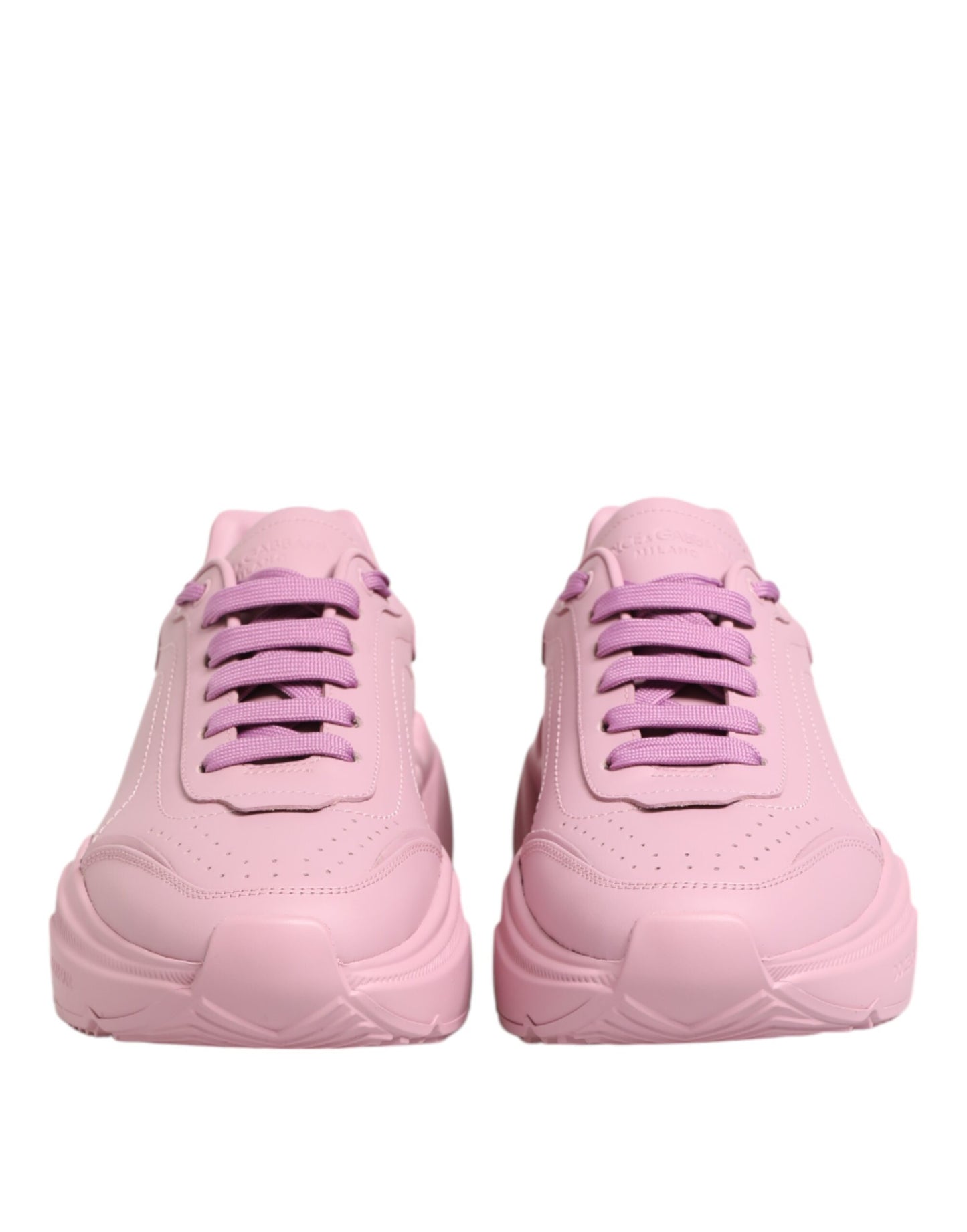 Dolce & Gabbana Daymaster Pink Leather Sneakers | Luxury Designer Low Top Trainers