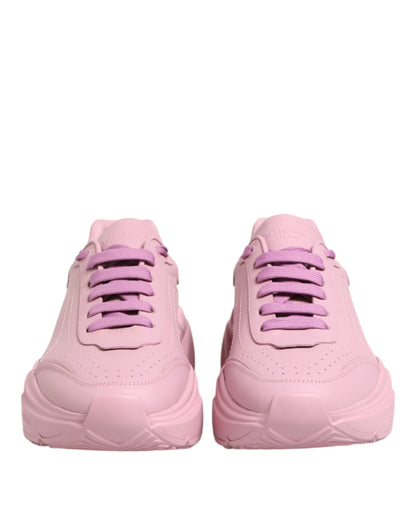 Dolce & Gabbana Daymaster Pink Leather Sneakers | Luxury Designer Low Top Trainers